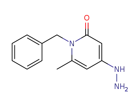 1-benzyl-4-hydrazino-6-methyl-2(1H)-pyridinone