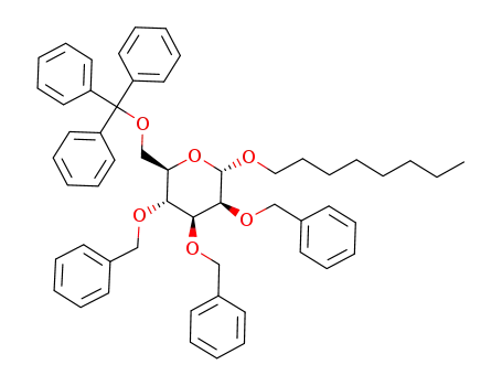 octyl 2,3,4-tri-O-benzyl-6-O-triphenylmethyl-α-D-mannopyranoside