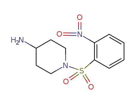 Molecular Structure of 468720-15-2 (1-(2-NITRO-BENZENESULFONYL)-PIPERIDIN-4-YLAMINE)