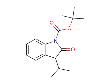 1H-Indole-1-carboxylic acid, 2,3-dihydro-3-(1-methylethyl)-2-oxo-,
1,1-dimethylethyl ester