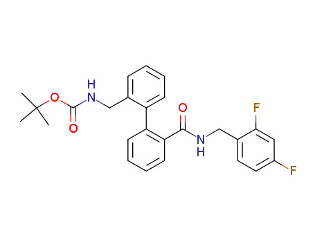Molecular Structure of 498577-62-1 (Carbamic acid,
[[2'-[[[(2,4-difluorophenyl)methyl]amino]carbonyl][1,1'-biphenyl]-2-yl]meth
yl]-, 1,1-dimethylethyl ester)