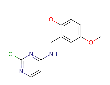 Molecular Structure of 837421-45-1 (N-(2,5-dimethoxybenzyl)-2-chloropyrimidin-4-amine)