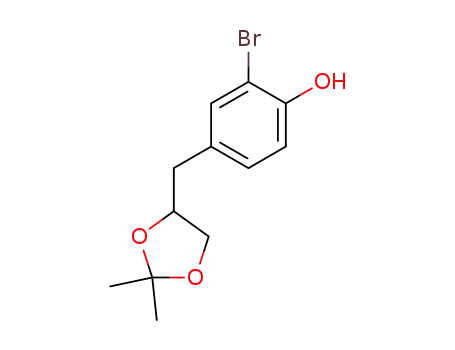 2-Bromo-4-(2,2-dimethyl-1,3-dioxolane-4-ylmethyl)phenol