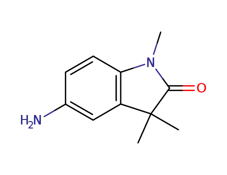 Molecular Structure of 953048-71-0 (5-Amino-1,3,3-trimethyl-2-oxindole)
