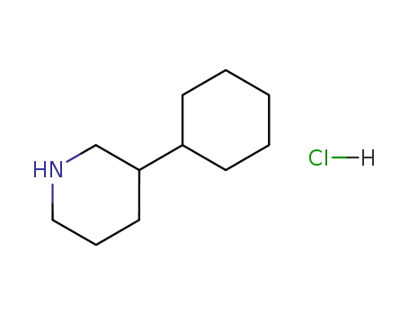 Molecular Structure of 19734-67-9 (3-CYCLOHEXYLPIPERIDINE HYDROCHLORIDE)