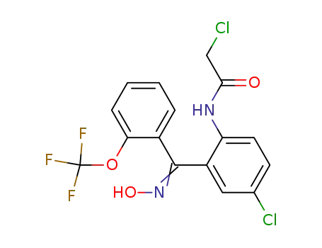 Acetamide,
2-chloro-N-[4-chloro-2-[(hydroxyimino)[2-(trifluoromethoxy)phenyl]methyl
]phenyl]-
