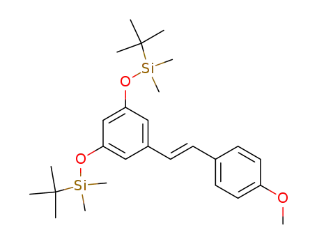 Molecular Structure of 192710-87-5 ((E)-3,5-di-(tert-butyldimethylsilyloxy)-4'-methoxystilbene)