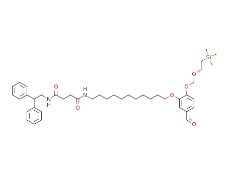 <i>N</i>-(2,2-diphenyl-ethyl)-<i>N</i>'-{11-[5-formyl-2-(2-trimethylsilanyl-ethoxymethoxy)-phenoxy]-undecyl}-succinamide