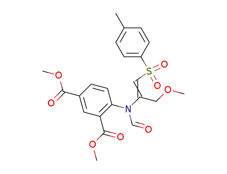 4-{Formyl-[(E)-1-methoxymethyl-2-(toluene-4-sulfonyl)-vinyl]-amino}-isophthalic acid dimethyl ester