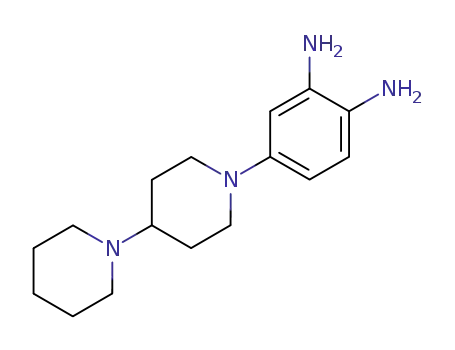 Molecular Structure of 882803-25-0 (4-(4-(piperidin-1-yl)piperidin-1-yl)benzene-1,2-diamine)