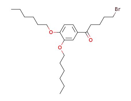 1-(3,4-dihexyloxyphenyl)-5-bromo-pentan-1-one