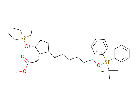 {(1S,2S,5R)-2-[6-(tert-Butyl-diphenyl-silanyloxy)-hexyl]-5-triethylsilanyloxy-cyclopentyl}-acetic acid methyl ester