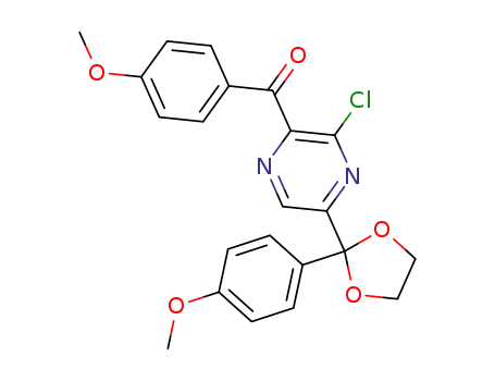 Methanone,
[3-chloro-5-[2-(4-methoxyphenyl)-1,3-dioxolan-2-yl]pyrazinyl](4-methoxy
phenyl)-