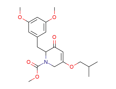 2-(3,5-dimethoxy-benzyl)-5-isobutoxy-3-oxo-3,6-dihydro-2<i>H</i>-pyridine-1-carboxylic acid methyl ester