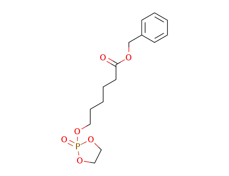 Molecular Structure of 659724-86-4 (Hexanoic acid, 6-[(2-oxido-1,3,2-dioxaphospholan-2-yl)oxy]-,
phenylmethyl ester)