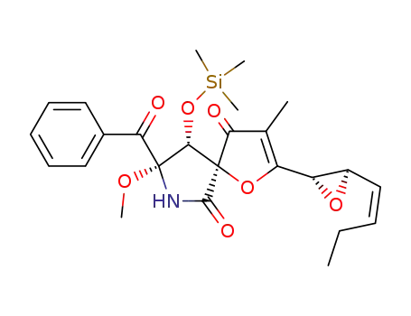 (5S,8S,9R)-8-benzoyl-2-((1S,2R)-(Z)-1,2-epoxy-hex-3-enyl)-8-methoxy-3-methyl-9-trimethylsilyloxy-1-oxa-7-azaspirop[4.4]non-2-ene-4,6-dione