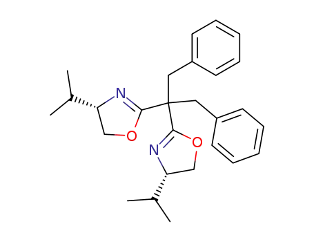 Molecular Structure of 444575-98-8 ((4S)-2,2'-(1-phenylmethyl-2-phenylethylidene)bis[4-(1-methylethyl)-4,5-dihydrooxazole])