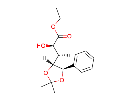 ethyl (2R,3R)-3-[(4R,5R)-2,2-dimethyl-5-phenyl-1,3-dioxolan-4-yl]-2-hydroxybutanoate