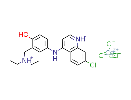 4-[(7-chloroquinolin-4-yl)amino]-2-[(diethylamino)methyl]phenol tetrachlorocobaltate(II) salt