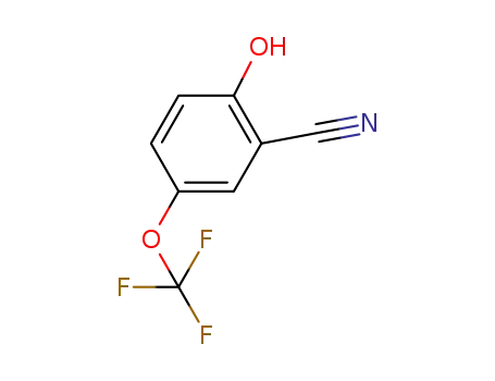 Molecular Structure of 875664-40-7 (2-HYDROXY-5-(TRIFLUOROMETHOXY)BENZONITRILE)