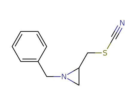 Thiocyanic acid, [1-(phenylmethyl)-2-aziridinyl]methyl ester