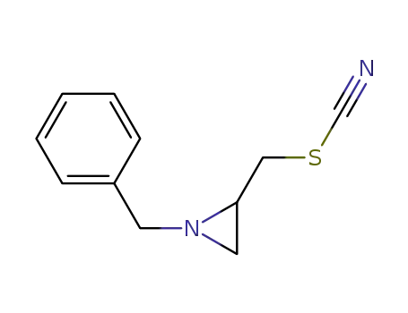 Molecular Structure of 832724-78-4 (Thiocyanic acid, [1-(phenylmethyl)-2-aziridinyl]methyl ester)