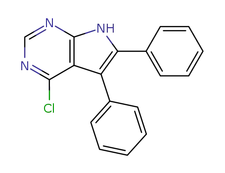 4-chloro-5,6-diphenyl-7H-pyrrolo[2,3-d]pyrimidine