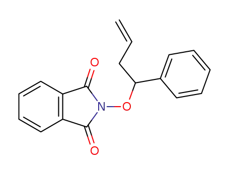 Molecular Structure of 1033823-67-4 (2-(1-phenylbut-3-enoxy)isoindoline-1,3-dione)