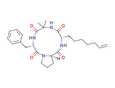 Molecular Structure of 887277-64-7 (cyclo(-L-Ae<sub>9</sub>-Aib-L-Phe-D-Pro-))