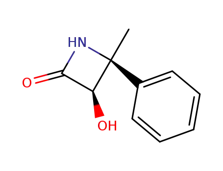 2-Azetidinone, 3-hydroxy-4-methyl-4-phenyl-, (3R,4S)-