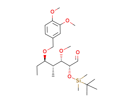 (2R,3S,4S,5R)-5-[(3,4-dimethoxybenzyl)oxy]-3-methoxy-4-methyl-2-[(tert-butyldimethylsilyl)oxy]heptanal
