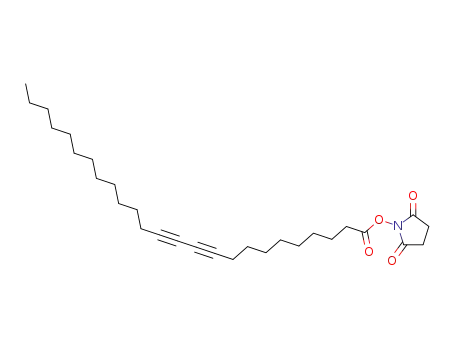 Molecular Structure of 146064-06-4 (N-succinimidyl 10,12-pentacosadiynoic acid ester)