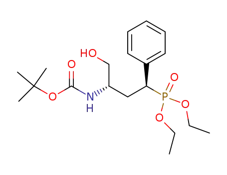 (1S,3S)-(3-[(tert-butoxycarbonyl)amino]-4-hydroxy-1-phenylbutyl)phosphonic acid diethyl ester