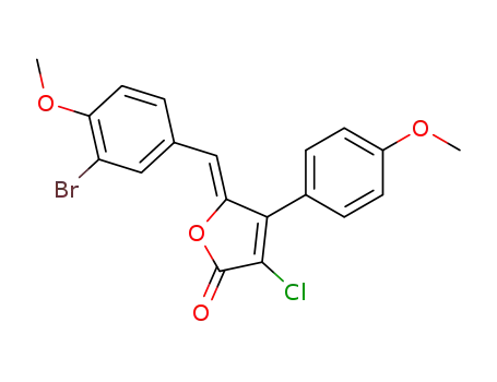 2(5H)-Furanone,
5-[(3-bromo-4-methoxyphenyl)methylene]-3-chloro-4-(4-methoxyphenyl)
-, (5Z)-