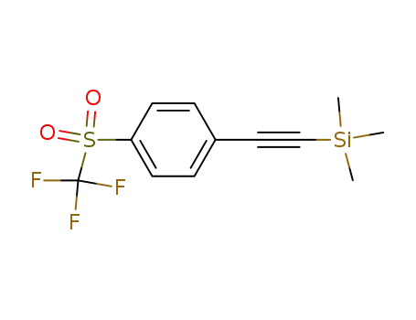 trimethyl[[4-[(trifluoromethyl)sulfonyl]phenyl]ethynyl]silane