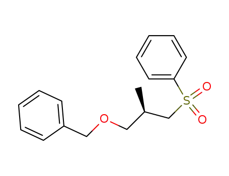 Molecular Structure of 127733-22-6 (Benzene, [[(2R)-2-methyl-3-(phenylmethoxy)propyl]sulfonyl]-)