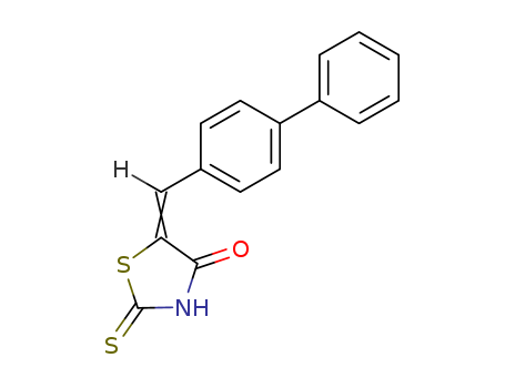 (5E)-5-(biphenyl-4-ylmethylene)-2-mercapto-1,3-thiazol-4(5H)-one(SALTDATA: FREE)