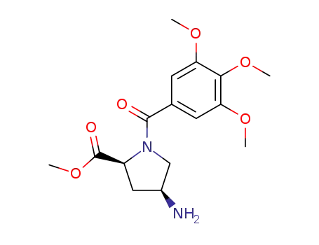 L-Proline, 4-amino-1-(3,4,5-trimethoxybenzoyl)-, methyl ester, (4S)-