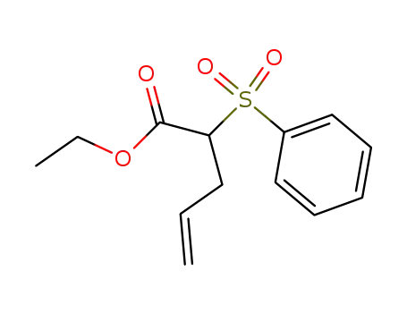 Molecular Structure of 84200-36-2 (ethyl 2-benzenesulfonyl-4-pentenoate)