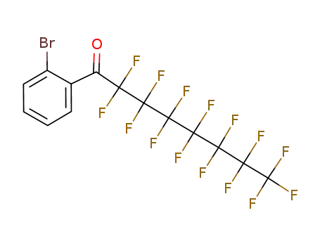 Molecular Structure of 835624-43-6 (1-Octanone,
1-(2-bromophenyl)-2,2,3,3,4,4,5,5,6,6,7,7,8,8,8-pentadecafluoro-)