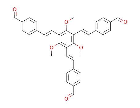 1,3,5-trimethoxy-2,4,6-tris(p-formylstyryl)benzene