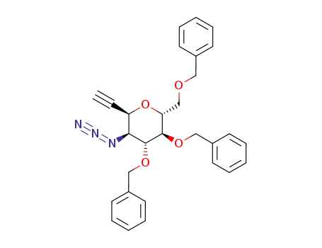 3,7-anhydro-4-azido-5,6,8-tri-O-benzyl-1,2,4-trideoxy-D-glycero-D-ido-oct-1-ynitol