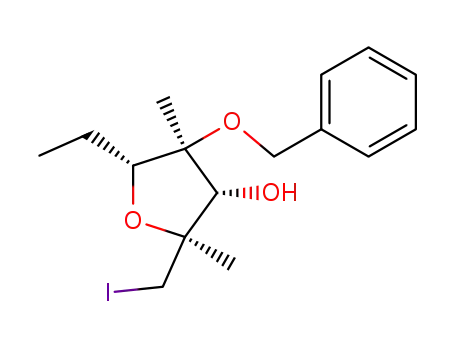 (2R,3R,4R,5R)-4-benzyloxy-2,4-dimethyl-5-ethyl-3-hydroxy-2-iodomethyltetrahydrofuran