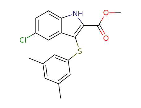 Methyl 5-chloro-3-(3,5-dimethylphenylthio)indole-2-carboxylate