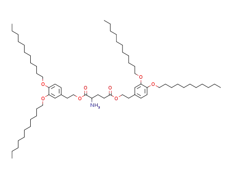 Molecular Structure of 393104-67-1 (Glutamic acid, bis[2-[3,4-bis(undecyloxy)phenyl]ethyl] ester)