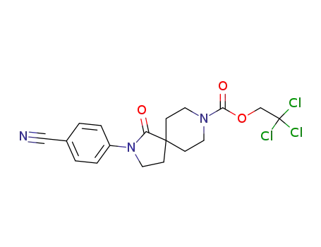 2,8-Diazaspiro[4.5]decane-8-carboxylic acid,
2-(4-cyanophenyl)-1-oxo-, 2,2,2-trichloroethyl ester