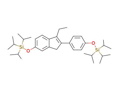 1-ethyl-2-(4-triisopropylsiloxyphenyl)-5-triisopropylsiloxy-3H-indene