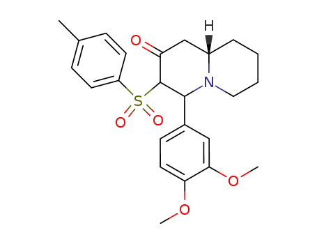(S)-4-(3,4-Dimethoxy-phenyl)-3-(toluene-4-sulfonyl)-octahydro-quinolizin-2-one