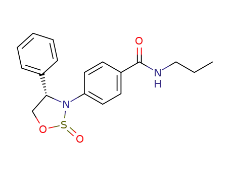 Benzamide,
4-[(4S)-2-oxido-4-phenyl-1,2,3-oxathiazolidin-3-yl]-N-propyl-