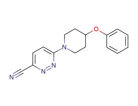 6-(4-phenoxypiperidin-1-yl)pyridazine-3-carbonitrile